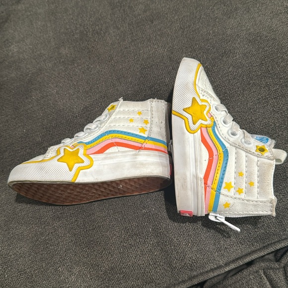 Vans Sk8-Hi Zip "Rainbow Star" Toddler Girls' Shoe - Picture 4 of 4